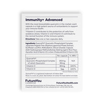Immunity+ Advanced Capsules with Vitamin C & Vitamin D – Energy Supplement with Immune Support – 28 Day Supply – 5000mg Quercetin Supplement by FutureYou Cambridge