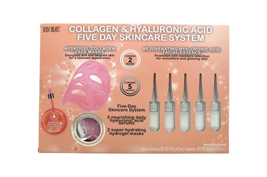 Skin Treats Collage Glitter & Hyaluronic Acid Ampoules 5 Day Skincare System