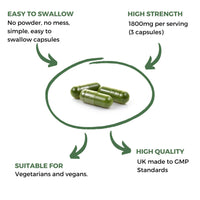 nutripact Moringa Capsules 1800mg – High Strength Moringa Oleifera Powder Supplement – 90 Vegan Capsules – Nutripact