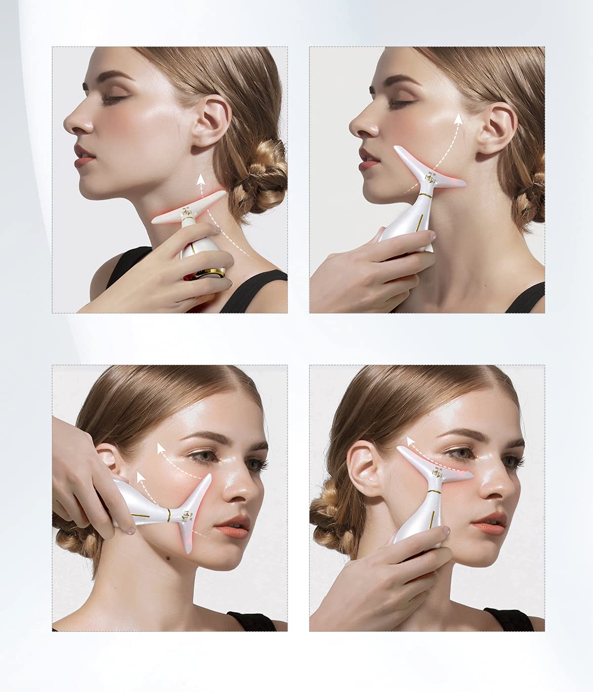Ms.W Face Massager, Anti-Wrinkle Face Lift Device with 3 Modes & 45℃±5℃ Heat, Face Sculptor Skin Tightening Machine, Lifting Device Anti Aging Wrinkle Facial Machine
