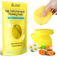 Tioueo Kojic Acid and Turmeric Cleansing Pads - 60pcs Brightening and Exfoliating Pads for Smooth, Radiant Skin