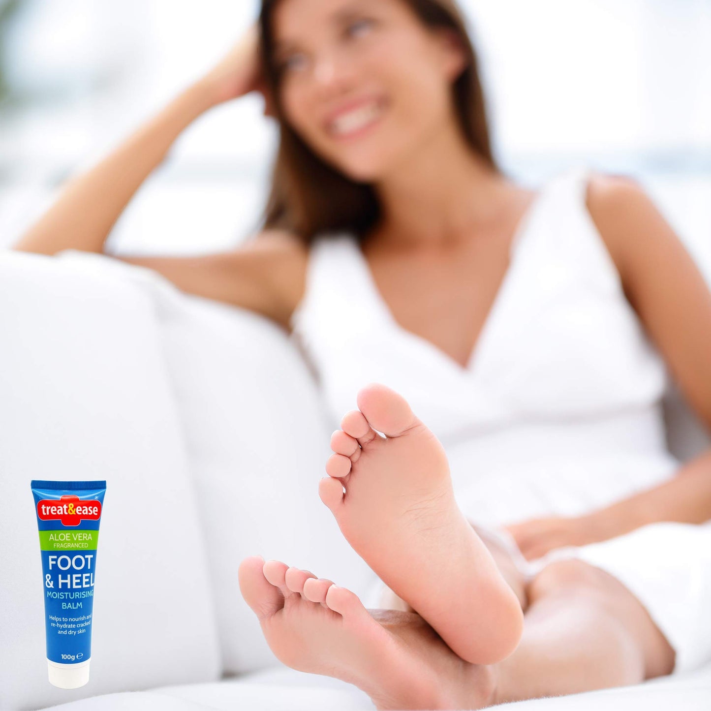 2pk Moisturising Foot Cream for Cracked Heels and Dry Skin | 200g | Dry Foot Cream for Very Dry Feet & Cracked Heel Repair Cream | Heel Balm for Cracked Heel Cream, Foot Balm Feet Cream + SOL Sticker