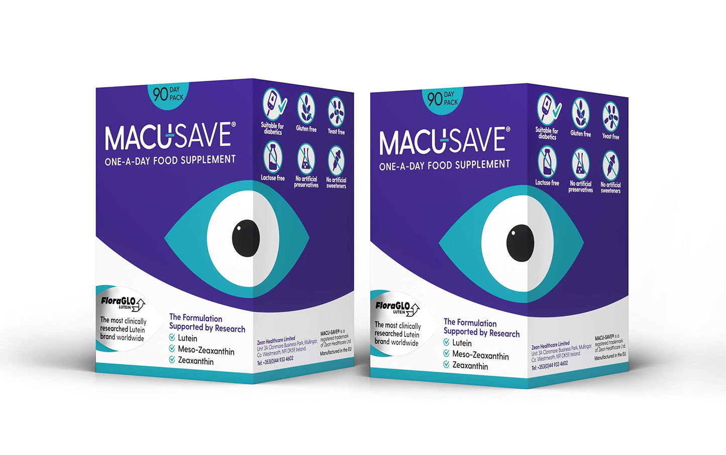 Macu-SAVE Food Supplement for Macular Health with Meso-Zeaxanthin/Lutein and Zeaxanthin - 180 Capsules (6 Months Supply)