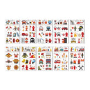Distillerie des Cévennes 10 Pcs Fire Fake Tattoo Firefighter Temporary Tattoos Waterproof Firetruck Tattoo Sticker for Fire Education Theme Party