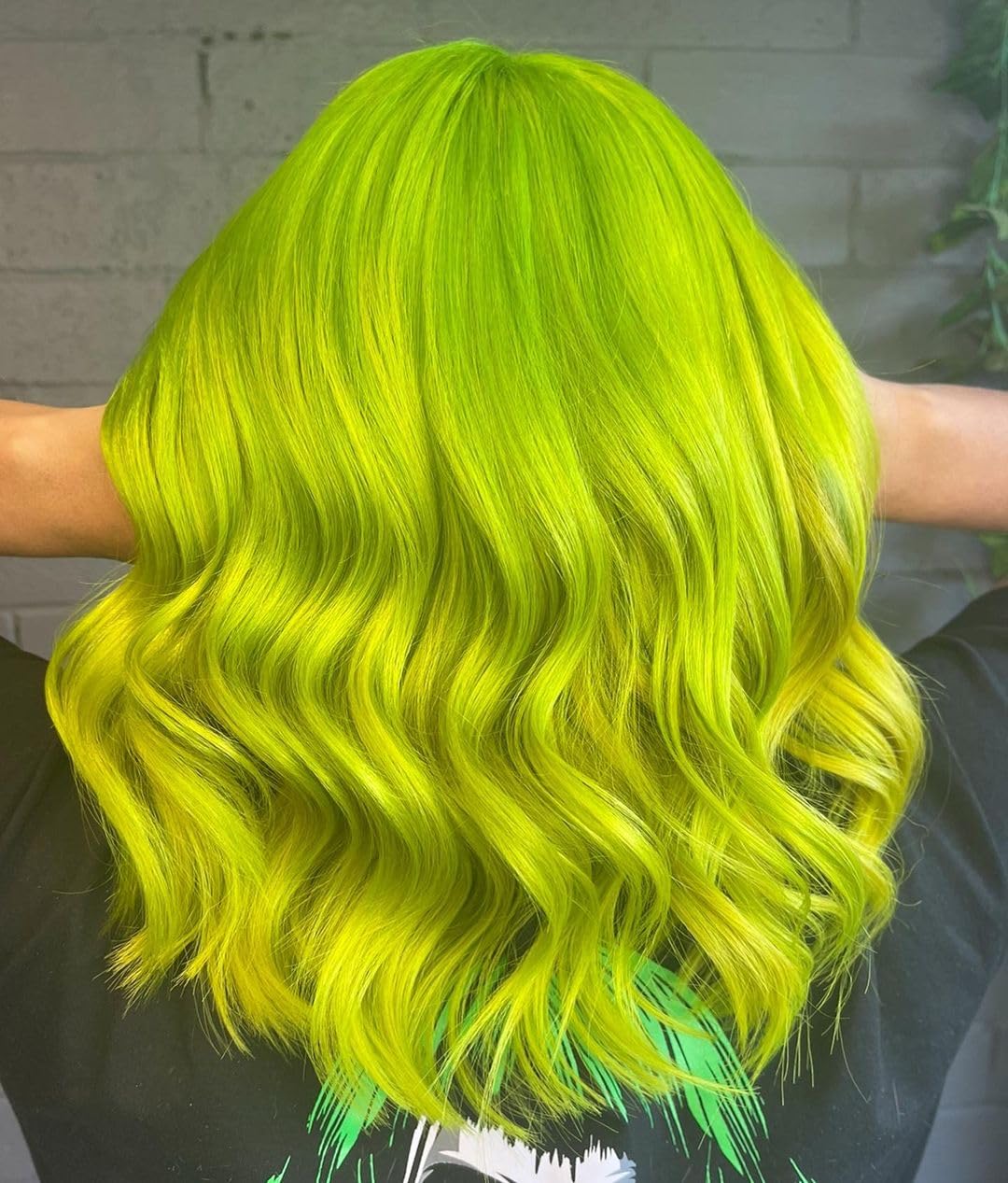 Crazy Color Vibrant Toxic UV Semi-Permanent Duo Hair Dye. Highly Pigmented Neon Green Conditioning & Oil Nourishing Vegan Formula | No Bleach or Ammonia | 200ml