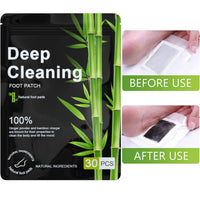 Rezolite Foot Detox Patches, 30 Pcs Natural Deep Cleansing Detox Foot Patches for Relieve Body Stress, Improve Sleep Quality, Enhance Blood Circulation