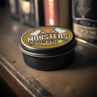 Mobsters Pomade for Men - Strong Hold, Matte Finish Water-Based Pomade for Men, Easy Wash Out, Non-Greasy, Long-Lasting Mens Hair Wax for Slick Back, Easy Wash Out, Compact Tin, Various Scents