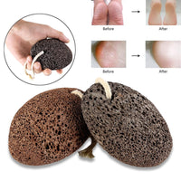 PHOGARY Natural Pumice Stone for Feet, 1 Pack Volcanic Lava Foot Stone Pedicure Tools Hard Skin Callus Remover for Feet and Hands - Natural Foot File Exfoliation to Remove Dead Skin-Black Foot Pumice