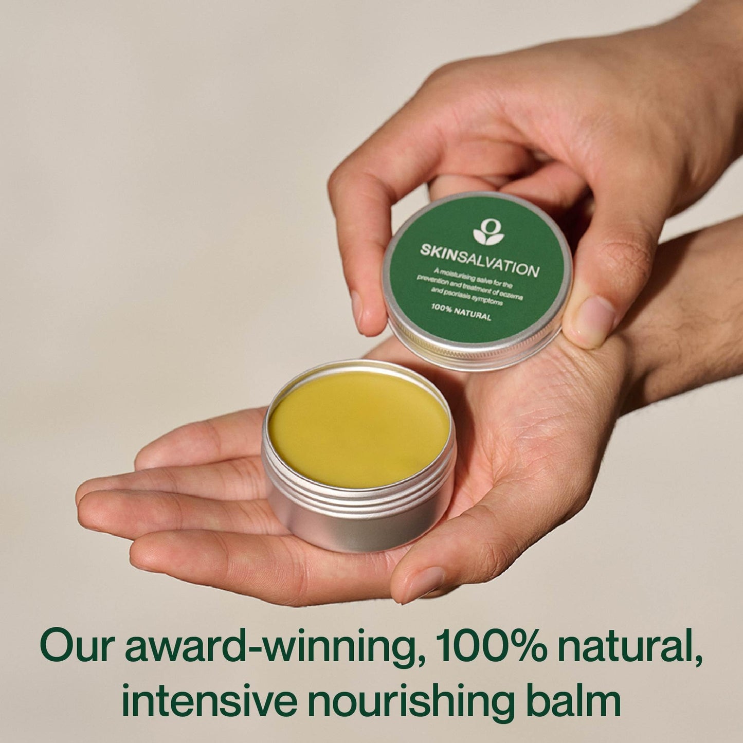 Balmonds Skin Salvation Moisturising Balm 50ml - Natural Eczema & Psoriasis Treatment Suitable for All Ages, Handmade in UK