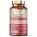 Time Health Organic Red Maca Root - 2000mg per Capsule - Peruvian Source - Gelatinized for Absorption - UK Manufactured - Pullulan (60 Capsule)