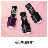 Rimmel London Rita Ora 60 Seconds Super Shine Nail Polish, 900 RITAS BLACK, 8 ml, Packaging May Vary
