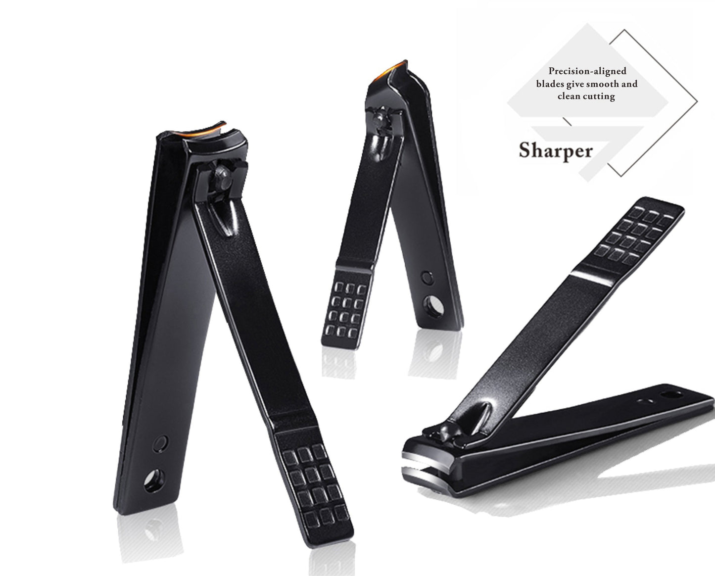 Keiby Citom Manicure Set Nail Set Nail Clipper Kit Professional - Stainless Steel Pedicure Set Nail Grooming Kit of 15pcs with Case for Travel (Black/Yellow)