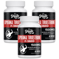 Yapila Liposomal Turkesterone Supplement - 1500mg Ajuga Turkestanica Extract, Standardized to 20% Turkesterone, Max Absorption, High Strength for Bodybuilding, No Additives, Non-GMO, 3 Package