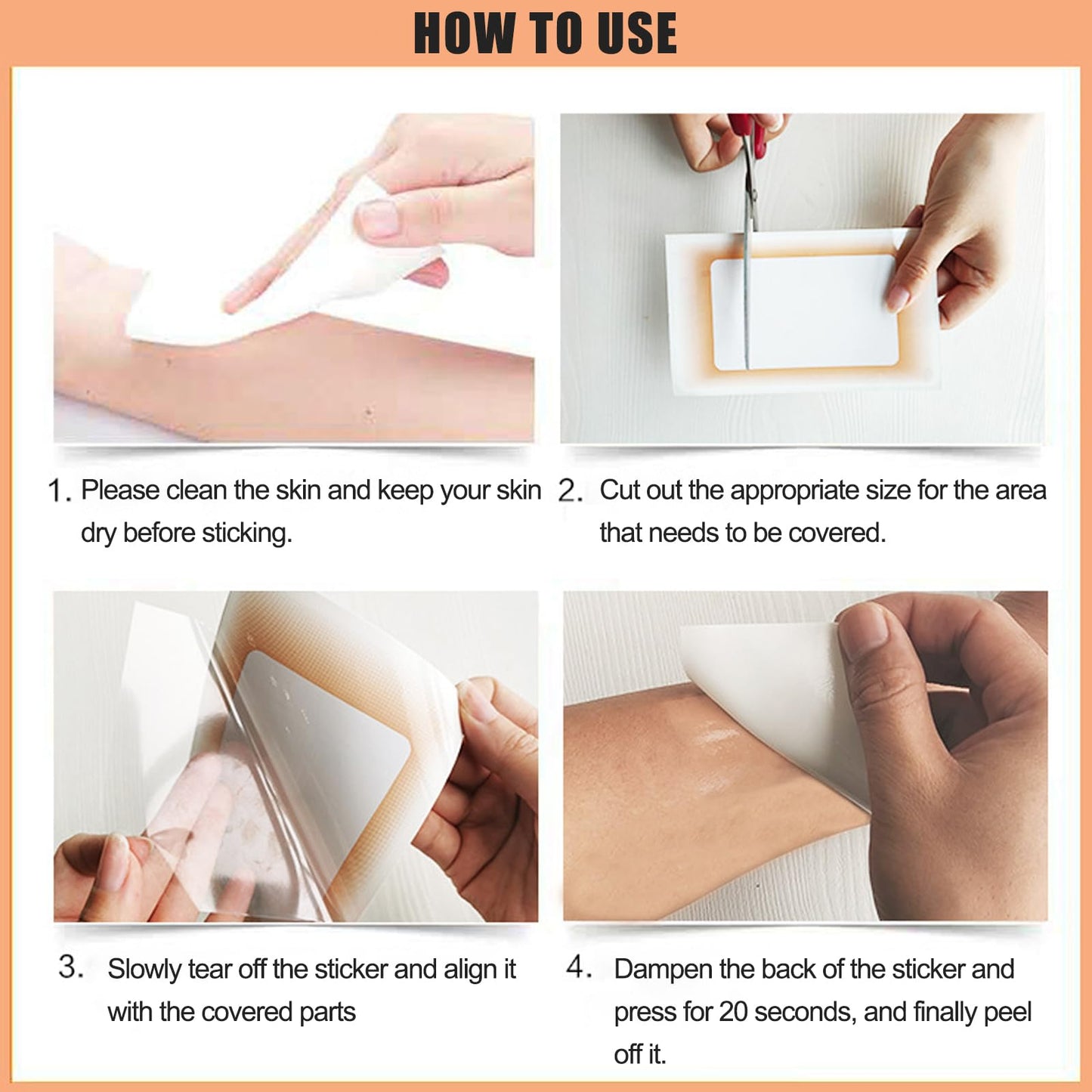 Pothenika Tattoo Cover Up Patch, 15 PCS Scar Cover Up Sticker, Waterproof Tattoo Cover Up Tape Invisible Concealer Sticker, Natural Skin Scar Cover Breathable Body Sticker, Scar Patches