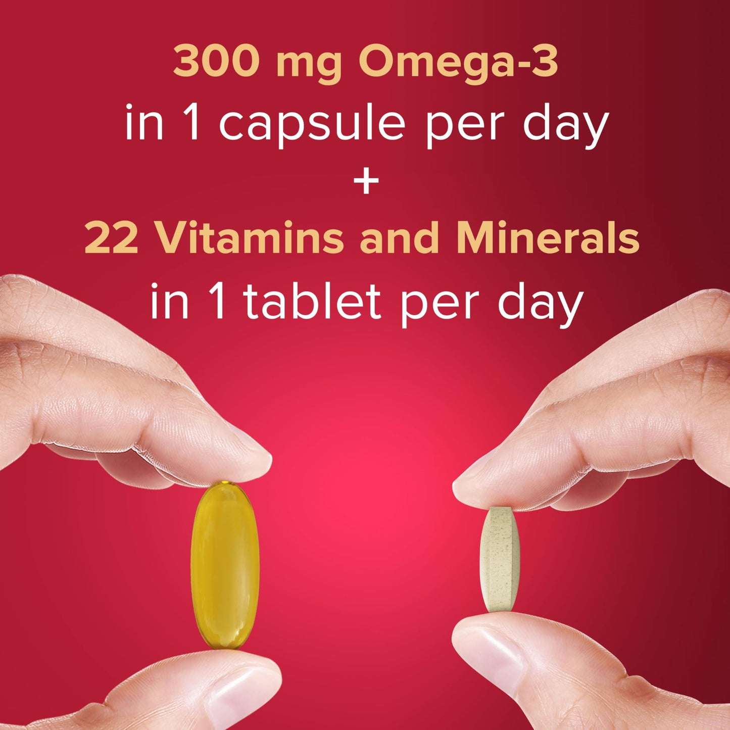 Sevenseas Seven Seas Omega-3 and Multivitamins Woman, with Biotin and Iron, 30-Day Duo Pack