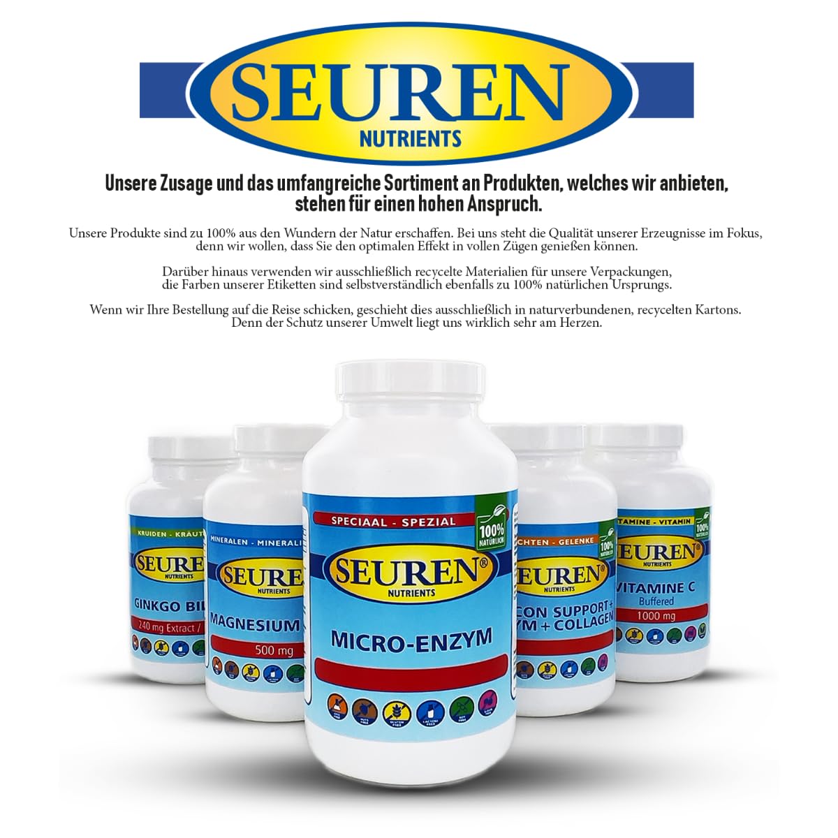 Seuren Nutrients | Acidophilus intestinal Conditioner 200 Capsules Probioticum Gluten Free | Lactose Free | Sugar Free 100% Natural