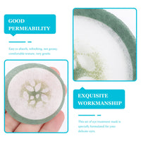 LALAFINA 100pcs Spa Cooling Eye Pads Cucumber Print Eye Patches Eyelash Pad Disposable Vegetable Eye Patches Non- woven Eye Masks Paper for Home Travel Salon
