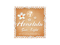 W7 Honolulu Sun-Light Bronzing Powder - Pressed Powder Bronzer - Contouring & Highlighting Vegan Makeup