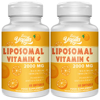 Liposomal Vitamin C Capsules 2000mg(2 Pack), Maximum Absorption, High dose VIT C, Ascorbic Acid, Antioxidant Supplement, Soy-Free, Non-GMO