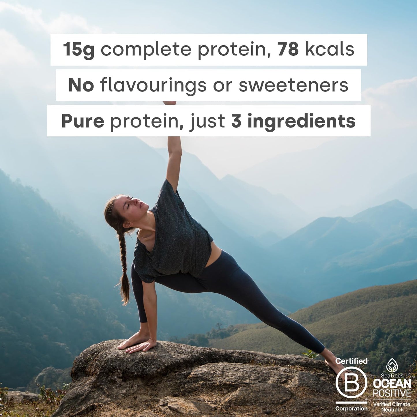 Form Pureblend Protein - Unflavoured and Unsweetened Vegan Protein Powder - 15g of Plant Based Protein per Serving. Perfect for Your Smoothies, Cooking and Baking.