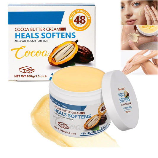 AurolaGlow Cocoa Butter Cream – 48-Hour Moisturizer For Dry Skin, Smooths And Moisturize Body & Face Cream With Cocoa Butter Oil For Women & Men