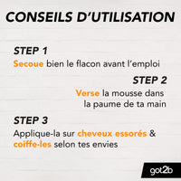 got2b Hairdressing foam for hair - curls - 250 ml.