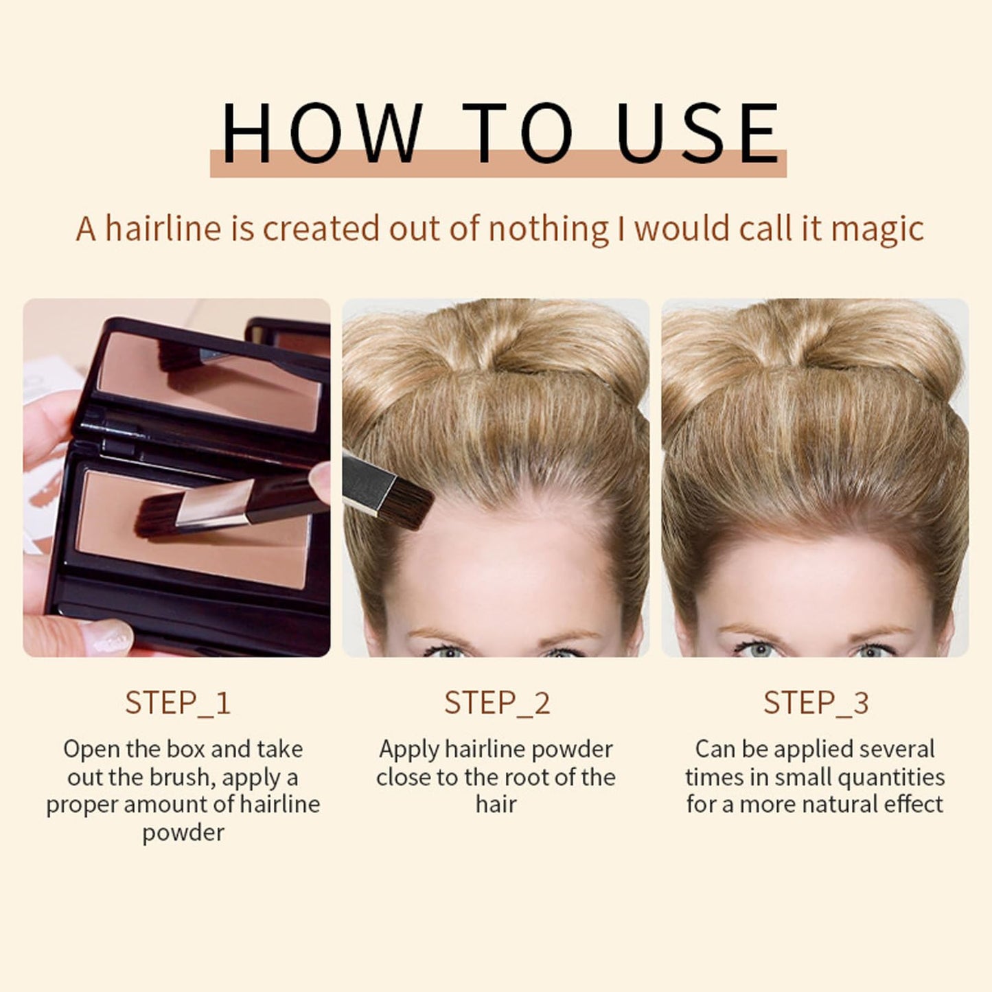 L0famy Root Cover Up Medium Brown, Root Cover Up Hairline Powder for Thin Hair, Hairline Powder, Root Touch Up Hair Powder, Water & Sweat Resistant Hair Loss Concealer Set for Thinning Hair Women (8g)