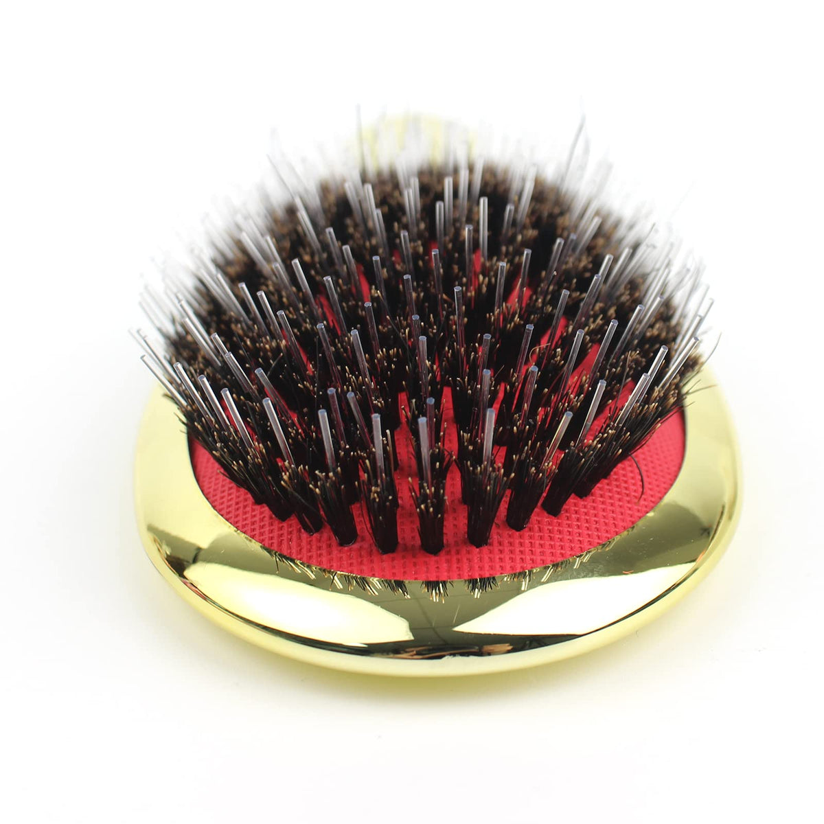 VinBee Paddle Hair Extension Brush Cushion Hair Brush Detangler Dual Bristle Design Soft Boar Bristle Nylon Brushs for Extensions,Long,Wet & Dry, Thick & Curly Hairs Anti-static Comb Beauty Works Gold