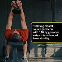 Healthspan Elite Quercetin 333mg with Green Tea | 90 Capsules | All Blacks Official Partner | 120 mg Green Tea to Aid Absorption | Additional Nutrition Protection | Informed Sport Accredited | Vegan