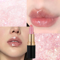 Pearl Pink Lipstick, Shimmering Silver Red Color Lip Balm, Silky Rose Nude colour Lips Stick, Glitter High Pigment Smooth Full Coverage Lipsticks, Pearlescent Longlasting Lipgloss for Women