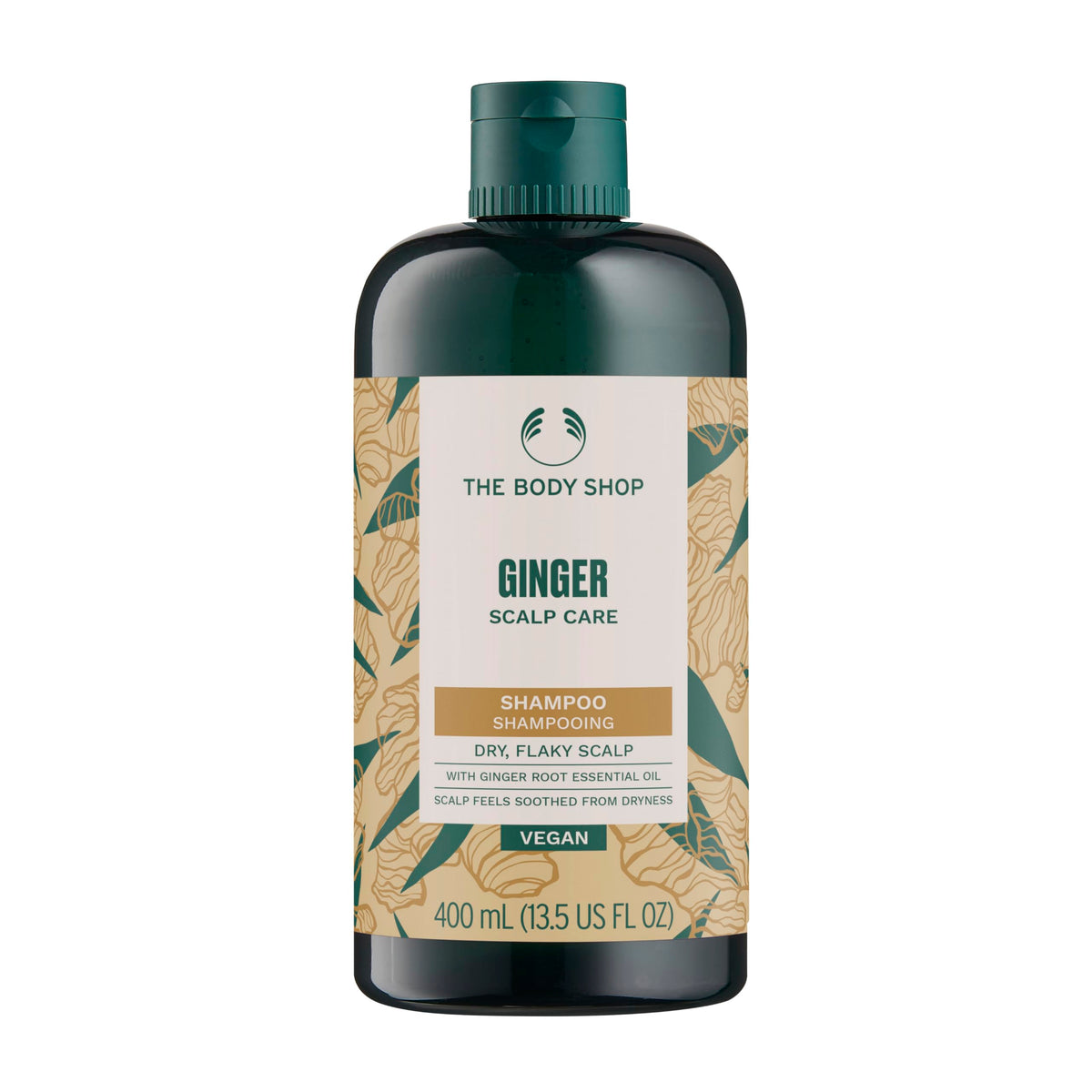 The Body Shop Ginger Anti Dandruff Shampoo, Green, Honey, 400 ml