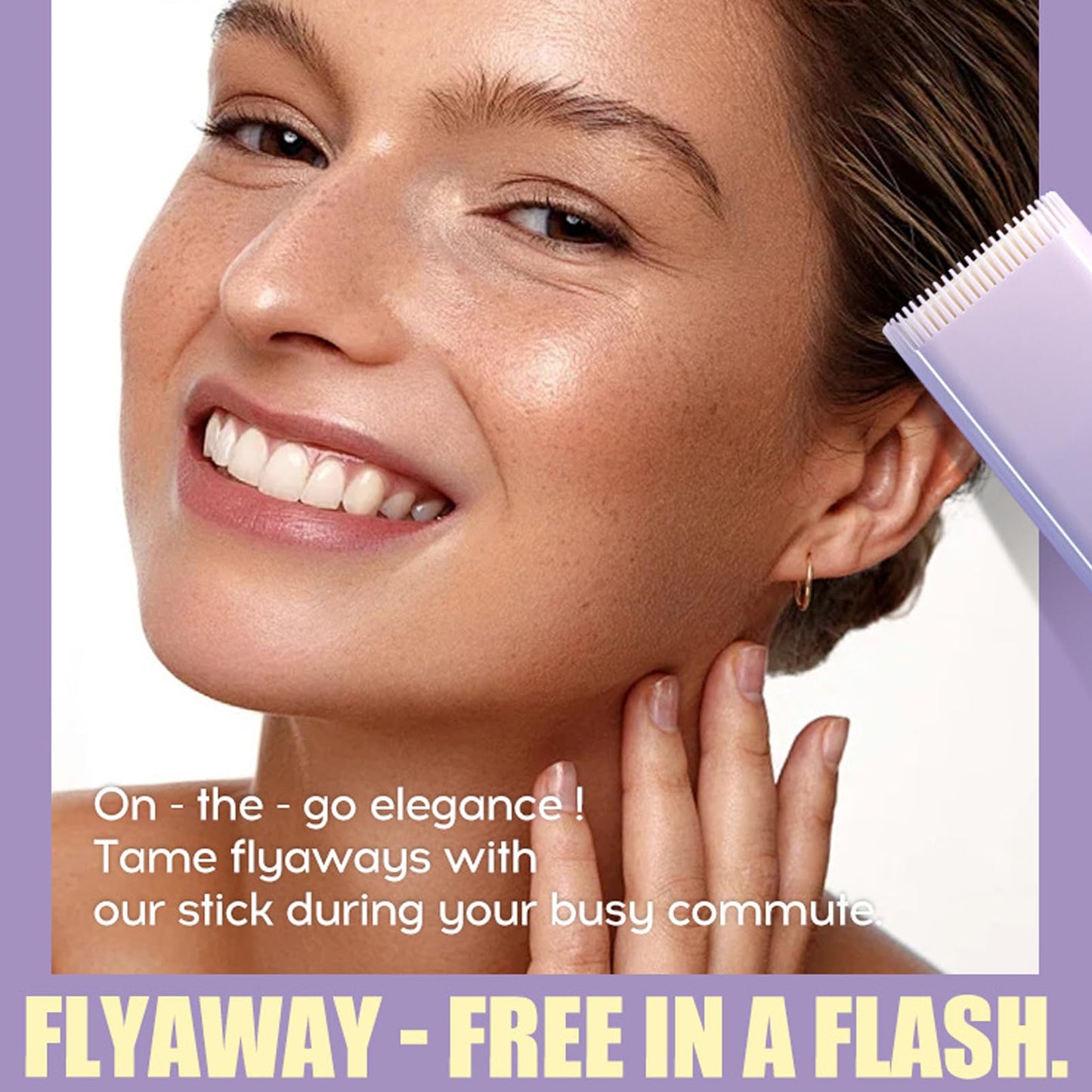 DMQ Hair Wax Stick for Kids, 2-in-1 Design with Built-in Comb,Natural Ingredients,Moisturizing, Non-Greasy, Edge Control Wax for All Hair Styles,15g