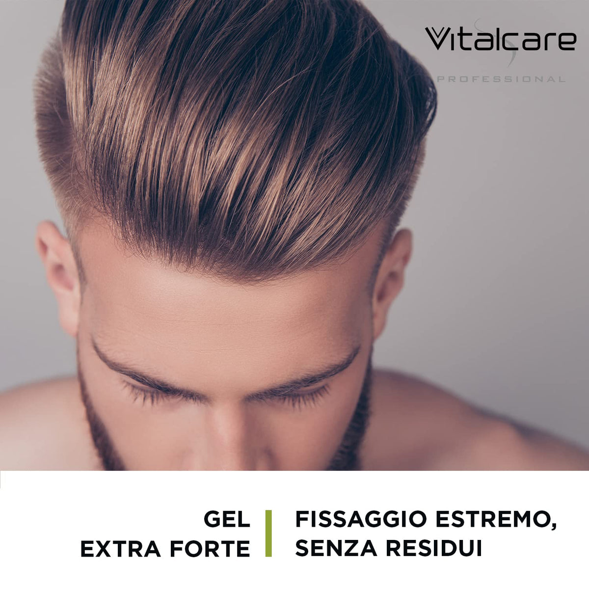 Vitalcare | Fix Extreme - Extrastrong Gel, Gel with Strong Fixing, Fixes and Defines Hair, Gel for Men with Keratin, Leaves No Residue, 200 ml