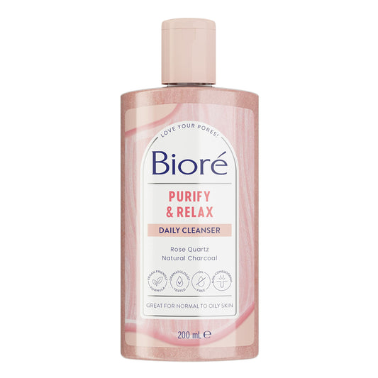 Bioré Purify and Relax Daily Cleanser, 200 ml