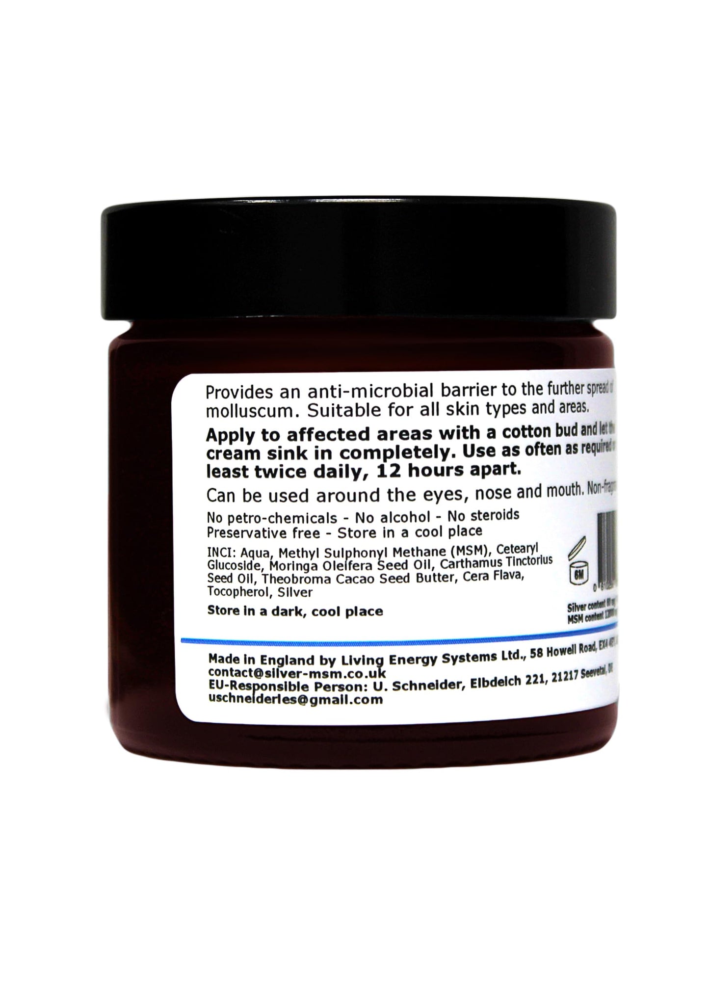 argentum plus - Silver-MSM Mollu-Skin Barrier Cream Non-Fragranced 60ml