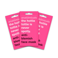 anatomicals Anatomicals Anti Blemish Beauty Face Mask 15ml - The Hottie Tottie is Never Spotty, Face Masks Skincare Bundle, 3 Pack