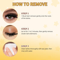 QUEWEL DIY Lash Extension Kit 320Pcs 80D+100D Fluffy Cluster-Lashes Mix 12-18mm Thick Eyelash-Clusters Bond and Seal Lash Kit and Lash Tweezers Easy DIY at Home(80D+100D Fluffy Kit)