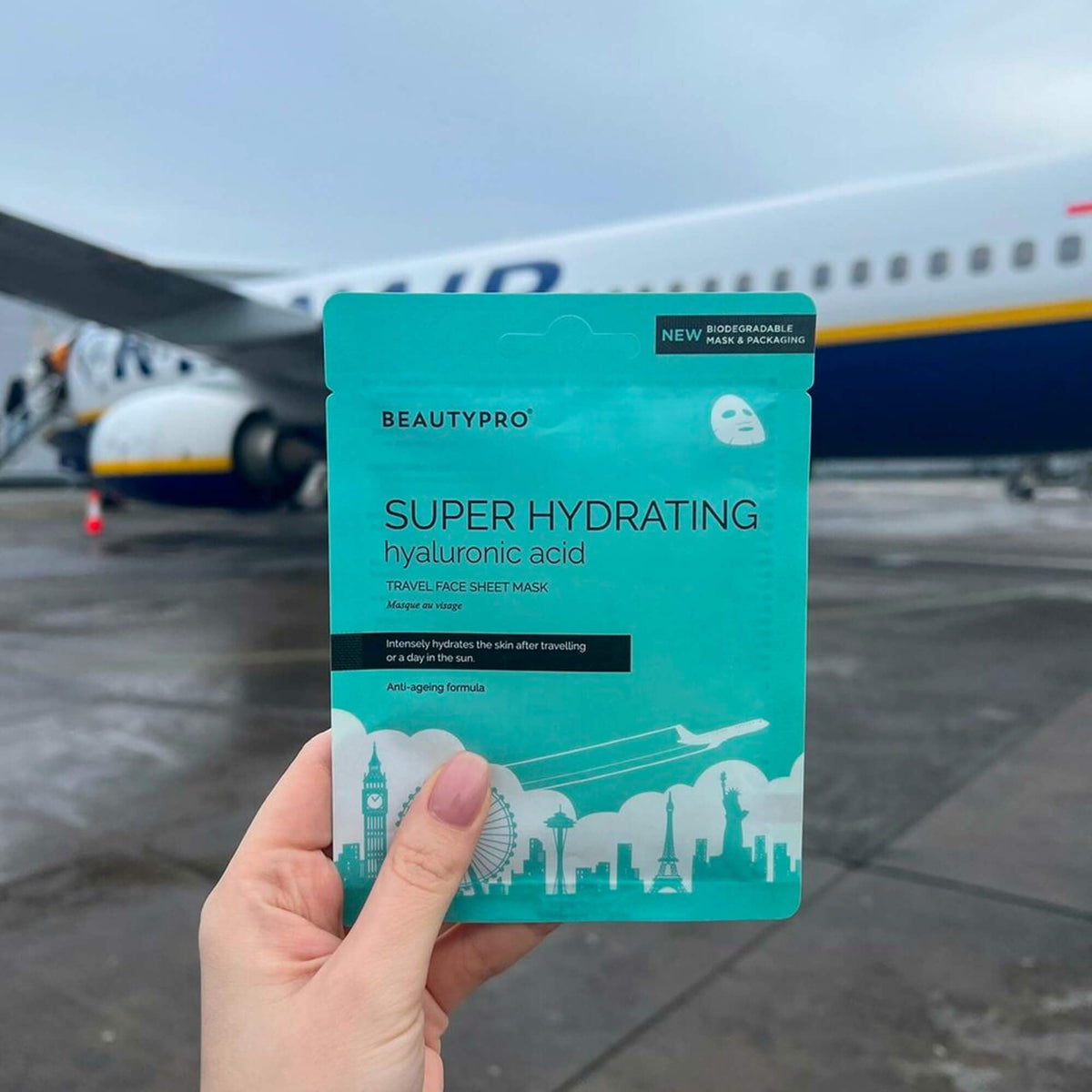 BeautyPro BEAUTYPRO SUPER HYDRATING Face Mask Hyaluronic Acid Bamboo Sheet Natural Moisturising Korean Skincare Brightens Tones Nourishes Combats Dry skin Multi Award Winning Brand