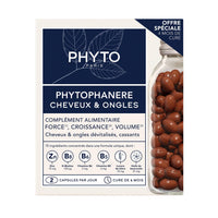 PHYTO 2x120 Capsules Phytophanere Natural Hair Loss, Nail & Skin Supplement for Men & Women Biotin & Vitamin B6 Enriched, Antioxidant-Rich Carrot & Vitamin E, Energy & Tissue Formation, 4-Month Supply