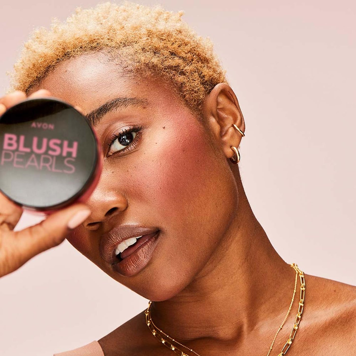 Avon Blush Pearls - WARM Blusher for Buildable Radiance and Glow with Mineral Pigments (28g)