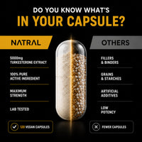 Natral Turkesterone Supplement 5000mg - 120 Caps High Strength - Standardized to 20% Ajuga Turkestanica Extract - for Muscle and Strength - Pure Extract No Additives Or Filler