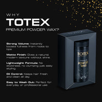 Totex Premium Hair Styling Powder Wax | Volumising Thickening Magic Dust | Ultra Strong Matte Look Excellent Hold Maximum Control 400 Series 20g