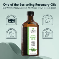 Nature Spell Rosemary Oil for Hair Growth with Root Comb Applicator, 150ml