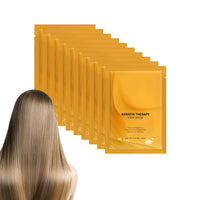 Grospe 10 Pcs Keratin Hair Mask Deep Conditioner Keratin Hair Treatment Mask Instantly Smooth Shiny Deep Nourishing Hair Mask for Dry & Damaged & Frizzy & Colour-Treated Hair