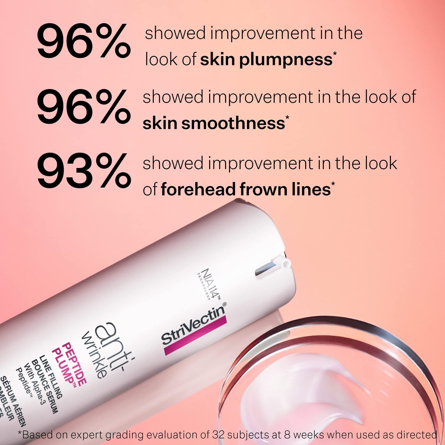 StriVectin Peptide Plump™ Line Filling Bounce Serum with Alpha 3 Peptides to Hydrate Skin & Plump Skin,30 ml (Pack of 1)