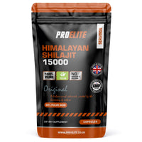 Shilajit 500mg Vegan Capsules -1500mg 30:1 Extract | 60% Fulvic Acid | High Strength Shilajit for Men & Women| Rich in Trace Minerals | No Additives & Fillers by PROELITE (60 Capsules)
