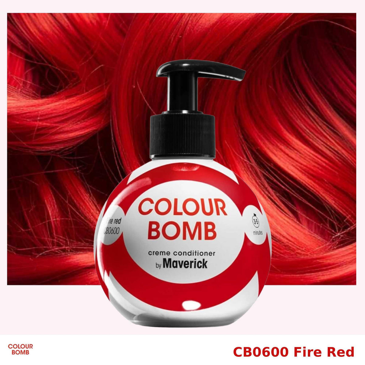 Colour Bomb by Maverick Fire Red Colour Depositing Conditioner 250ml