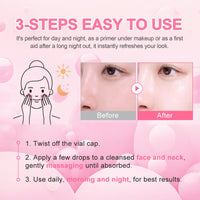 20Pcs PDRN Pink One Day Serum - Salmon DNA Repair Essence, Moisturizing & Firming Facial Treatment,Ultra Hydrating Serum with Niacinamide & Hydrolyzed Collagen, for Glowing Skin, Korean Skincare