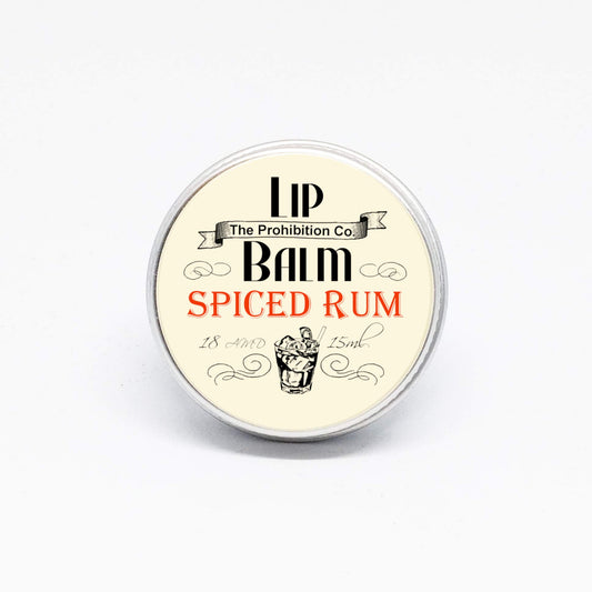 Half Ounce Cosmetics Spiced Rum Lip Balm, Vegan friendly 15ml Tin