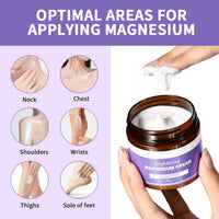 SingHao 100g Magnesium Soothing Sleep Cream,Magnesium Cream for Sleep&Muscle Relief,High Strength Magnesium Butter,Topical Night Calming&Deep Relaxation,Magnesium Soothing Sleep Cre/am for Relief Legs